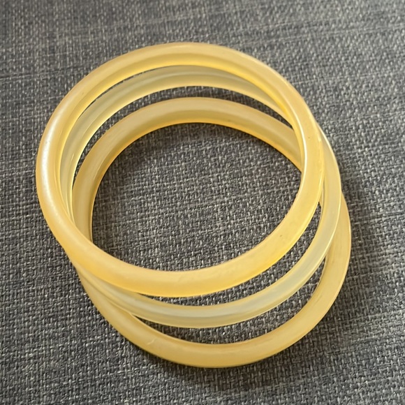 Vintage Lucite Bangle Bracelet Lot Set Retro Plastic Old Costume Jewelry Boho 3x - Picture 6 of 6